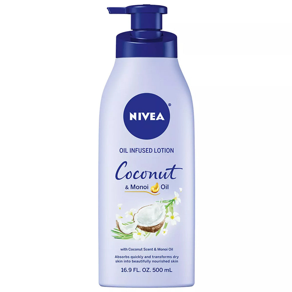 Nivea Oil Infused Lotion, Coconut and Monoi Oil, 16.9 Oz